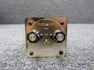 403 Flightcom Panel Intercom with Connector (Large Knobs)