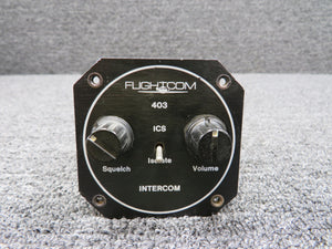 403 Flightcom Panel Intercom (Square Mount with Cut Edges)