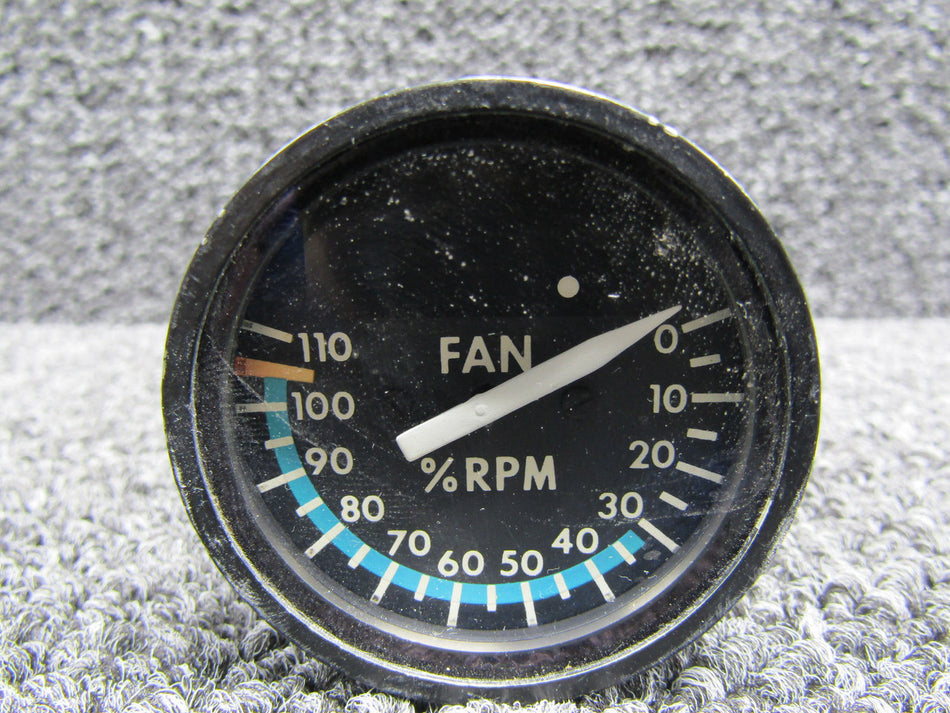 39800-122 Intercontinental Fan Tachometer Indicator with Mods (Discolored Face)