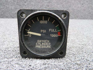 27-83002-1 Swearingen Oxygen Cylinder Pressure Indicator (Cloudy Face)
