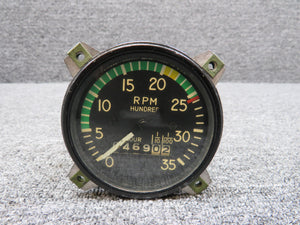 827261 Stewart-Warner Recording Tachometer Indicator (Hours: 6469.02)