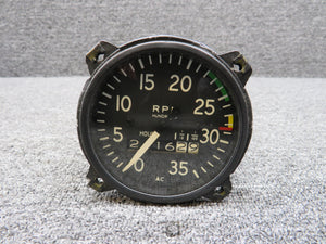 RT-7 Recording Tachometer Indicator (Hours: 2116.29) (Loose Parts) (Core)