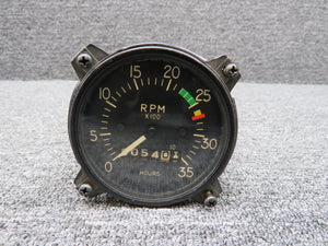 824277 Stewart-Warner Recording Tachometer Indicator (Hours: 3054.0)