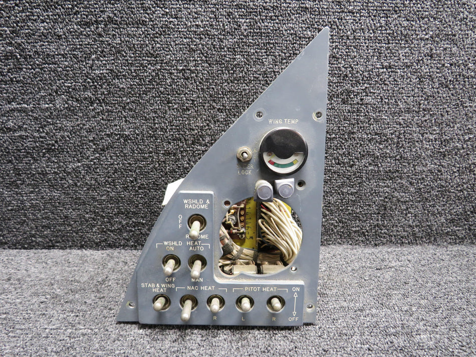 2414146-35 Learjet Pilot Heat Switch Panel Assembly