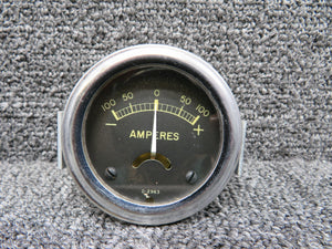 D-2963 Ammeter Indicator (Range: -100 to 100 Amps) (Faded Numbers on Face)