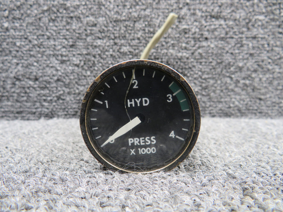 4358-1010 Insco Hydraulic Pressure Indicator (28V) (Cracked Glass)