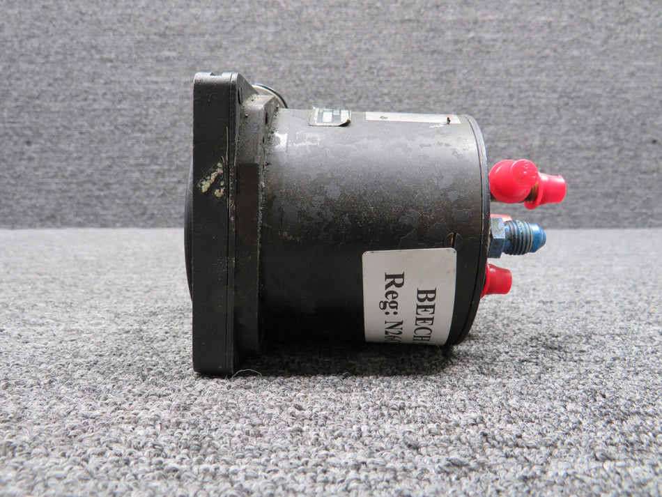 96-384069-1 Aircraft Instruments Fuel Flow Indicator with Mods, Lighted (Cracked)