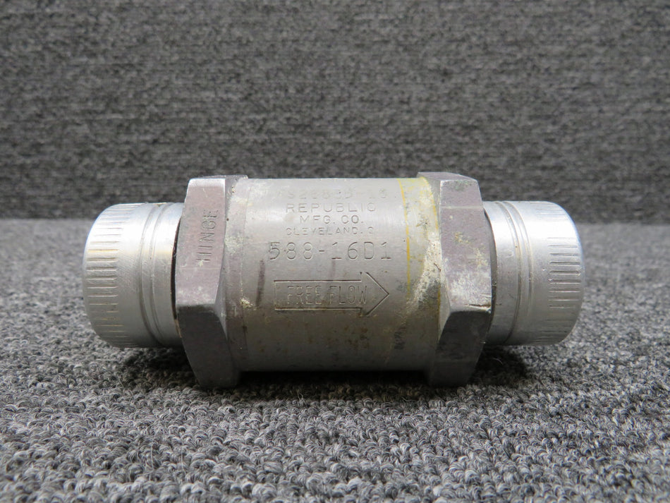 MS28885-16 Republic 588-16D1 Fuel Check Valve (Repairable) (Core)