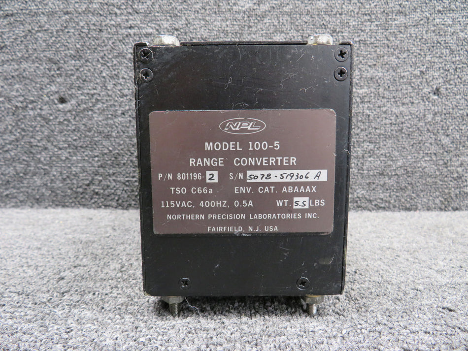 801196-2 Northern Precision 100-5 Range Converter (115VAC)