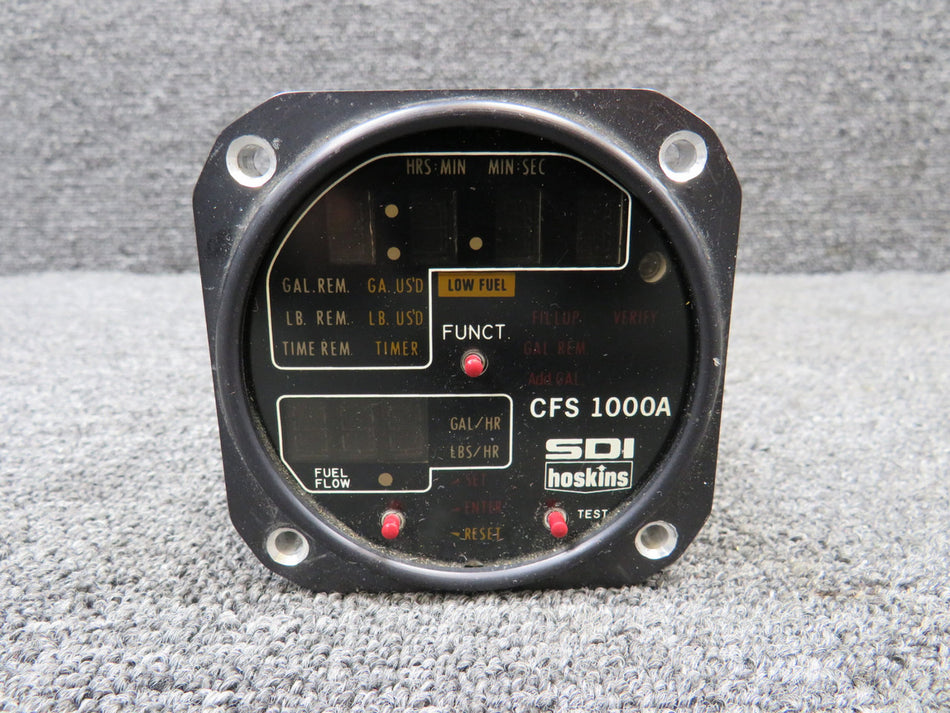 701921-1 SDI Hoskins CFS 1000A Fuel Flow Indicator Volts: 12-28, Rev. B (Core)