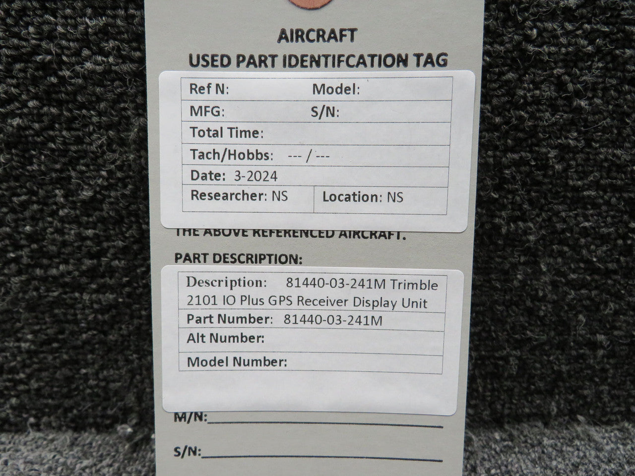 81440-03-241M Trimble 2101 IO Plus GPS Receiver Display Unit – BAS