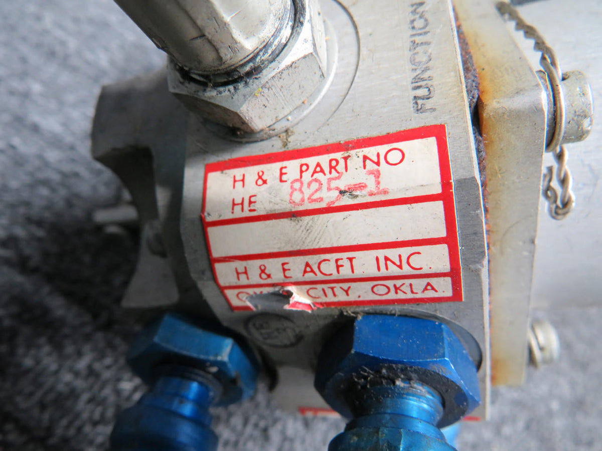 H and E Aircraft HE825-1 H and E Fuel Selector Valve (Minus Knob and Shaft) (Grey)