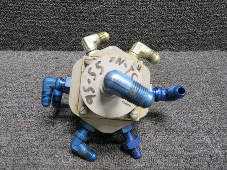 H and E Aircraft HE825-1 H and E Fuel Selector Valve (Minus Knob and Shaft) (Grey)