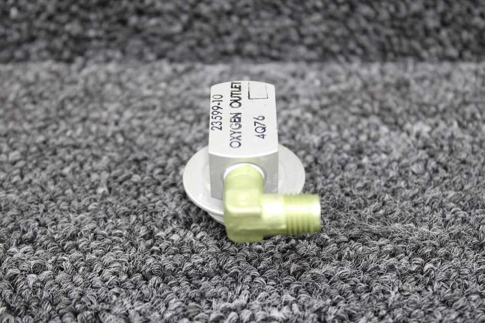 Piper Aircraft Parts 23599-10 Piper PA31-350 Oxygen Outlet with Elbow Fitting