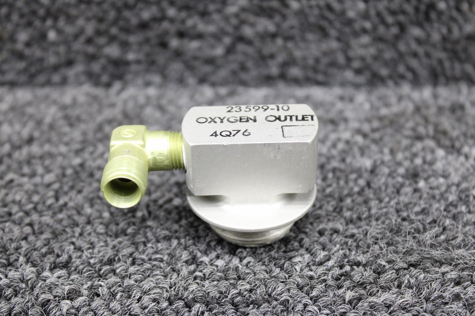 Piper Aircraft Parts 23599-10 Piper PA31-350 Oxygen Outlet with Elbow Fitting