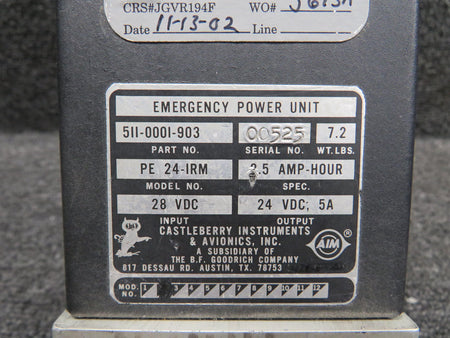 Terra Corp 0900-1840-22 Terra Corporation Emergency Power Unit with Modifications (Black)
