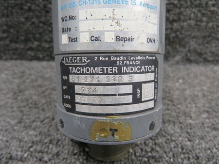jaeger 614711103 Jaeger N2 Indicator with Modifications