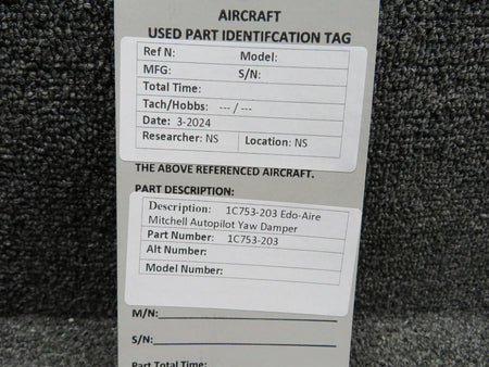 Edo-Aire / Mitchell  1C753-203 Edo-Aire Mitchell Autopilot Yaw Damper