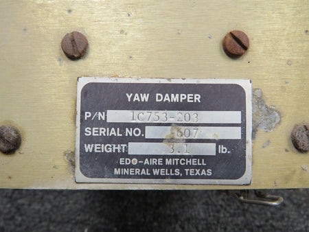 Edo-Aire / Mitchell  1C753-203 Edo-Aire Mitchell Autopilot Yaw Damper