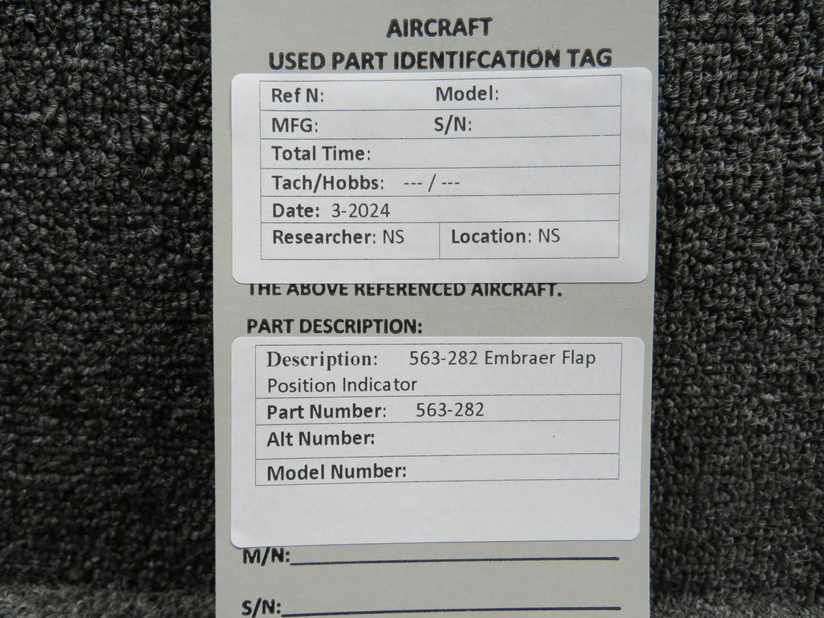 Embraer 563-282 Embraer Flap Position Indicator