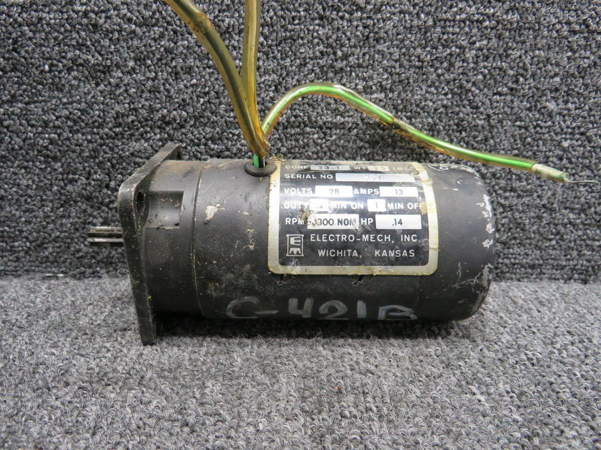 Electro-Mech 9910055-1 Electro-Mech Flap Motor (28 Volts, 13 Amps)