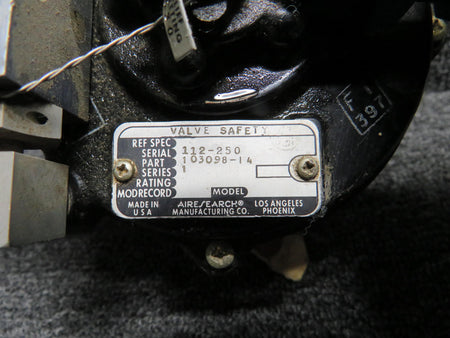 Airesearch 103098-14 Airesearch Valve Safety (Worn)