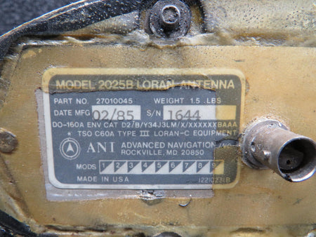 Advanced Navigation 27010045 Advanced Navigation Loran C Antenna