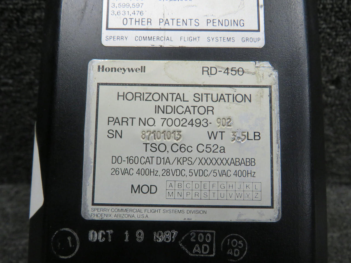 Honeywell 7002493-902 Honeywell RD-450 Horizontal Situation Indicator