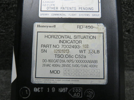 Honeywell 7002493-902 Honeywell RD-450 Horizontal Situation Indicator