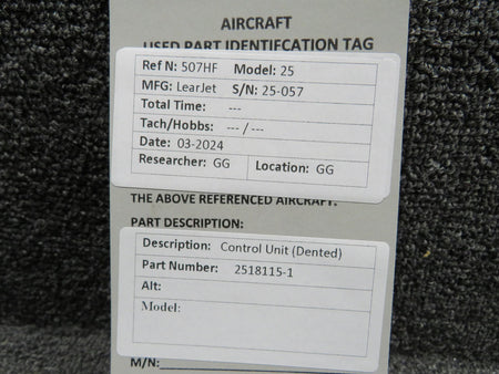 Does Not Apply 2518115-1 Control Unit (Dented)