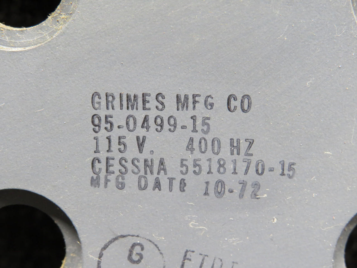 Grimes 95-0499-15 (Alt: 5518170-15) Grimes Electroluminescent Instrument Panel (115V)