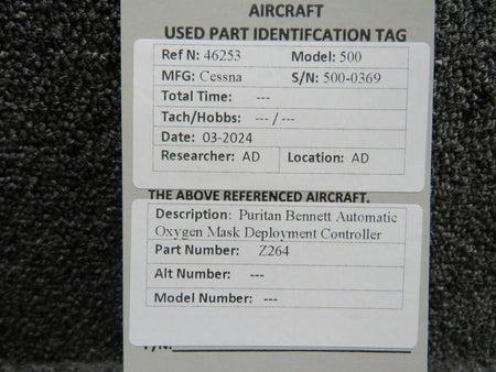 Puritan-Bennett Z264 Puritan Bennett Automatic Oxygen Mask Deployment Controller