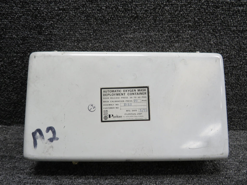 Puritan-Zep Z612 Puritan-Zep Automatic Oxygen Mask Deployment Container