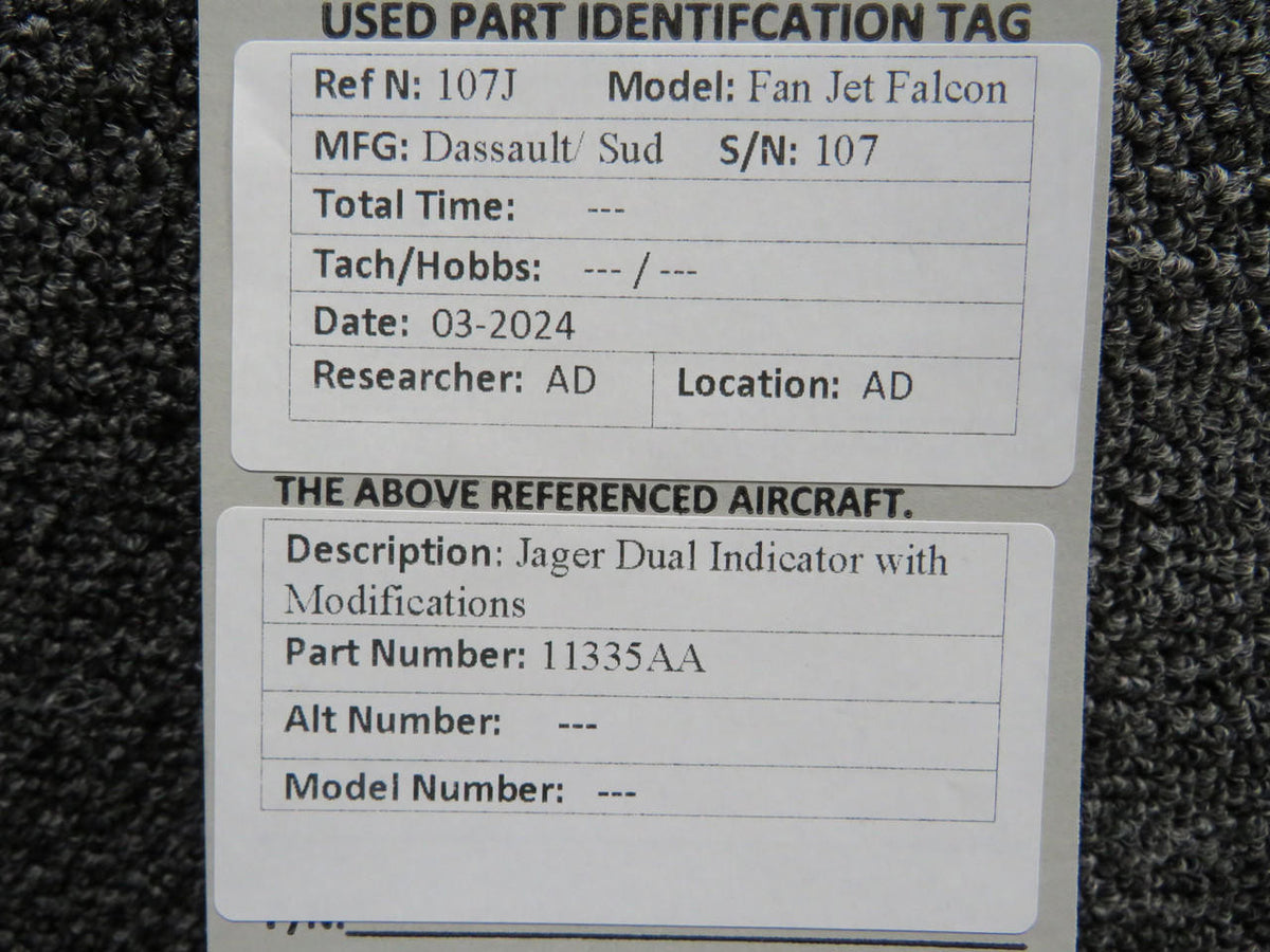 jaeger 11335AA Jager Dual Indicator with Modifications