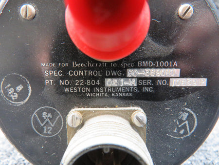 Weston 22-804-021-A Weston Tri-Engine Gauge Indicator (Worn Dial)