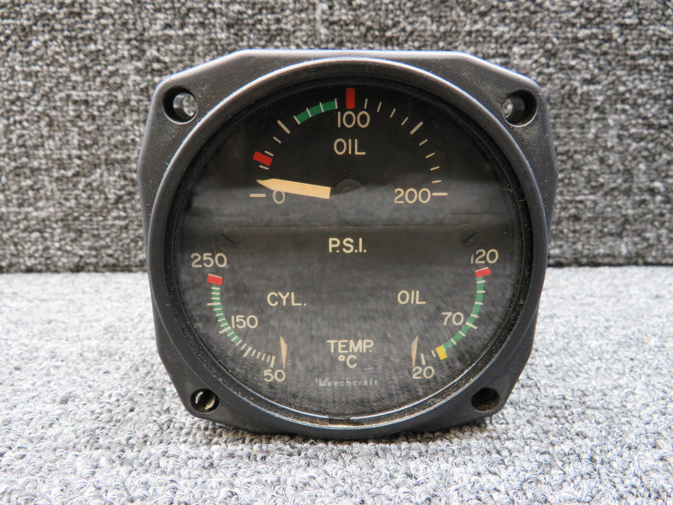 Weston 22-804-021-A Weston Tri-Engine Gauge Indicator (Worn Dial)