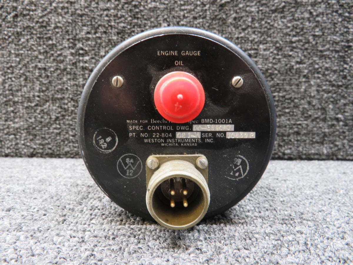 Weston 22-804-021-A Weston Tri-Engine Gauge Indicator (Worn Dial)