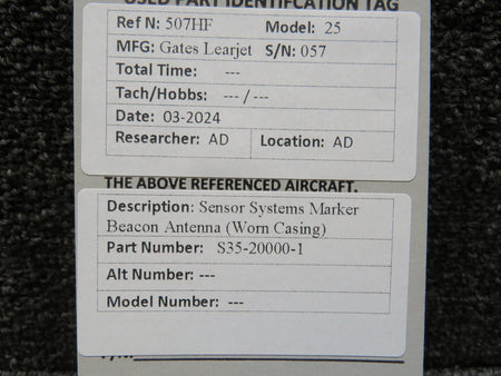 Sensor Systems S35-20000-1 Sensor Systems Marker Beacon Antenna (Worn Casing)