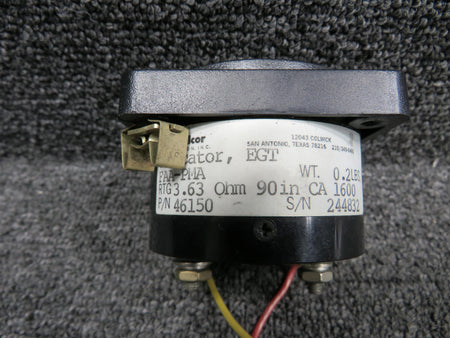 Alcor 46150 Alcor Exhaust Gas Temperature Gauge with Yellow Indicator Needle