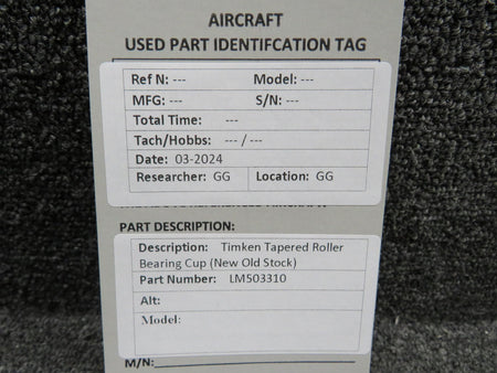 Timken LM503310 Timken Tapered Roller Bearing Cup (New Old Stock)