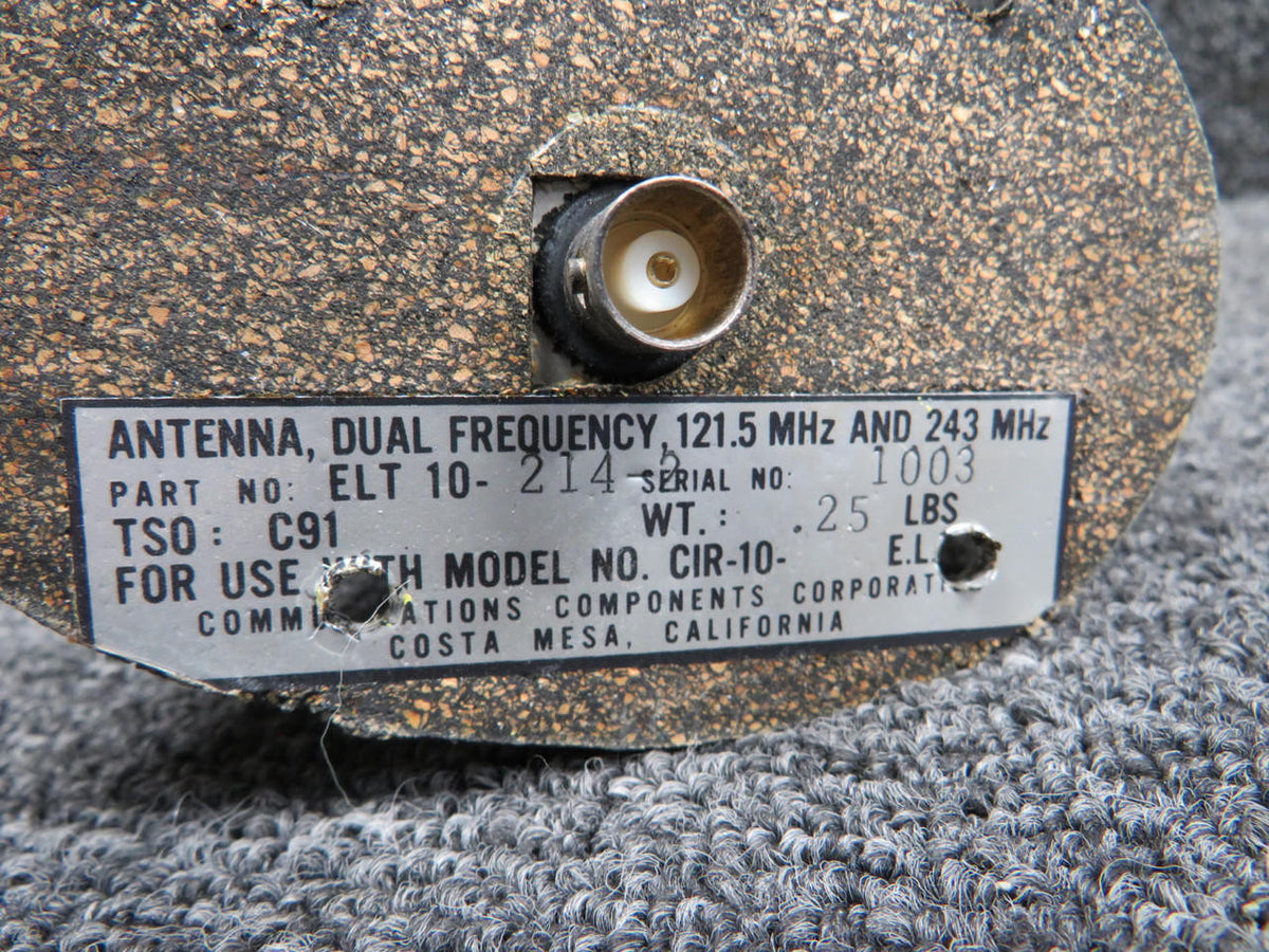 Communication Components ELT10-214-2 Communications Components Corp Dual Frequency Antenna