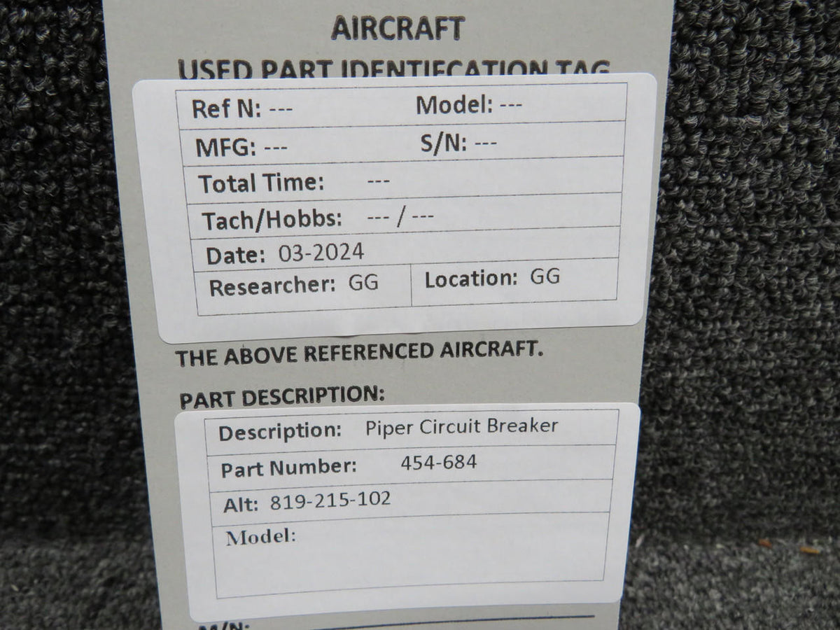 AMF 454-684 (Alt: 819-215-102) AMF Circuit Breaker