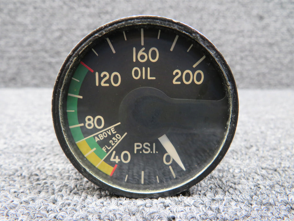 Edison 217-06251 (Alt: 27-66008-5) Edison Oil Pressure Indicator (0-200 PSI) (26V)