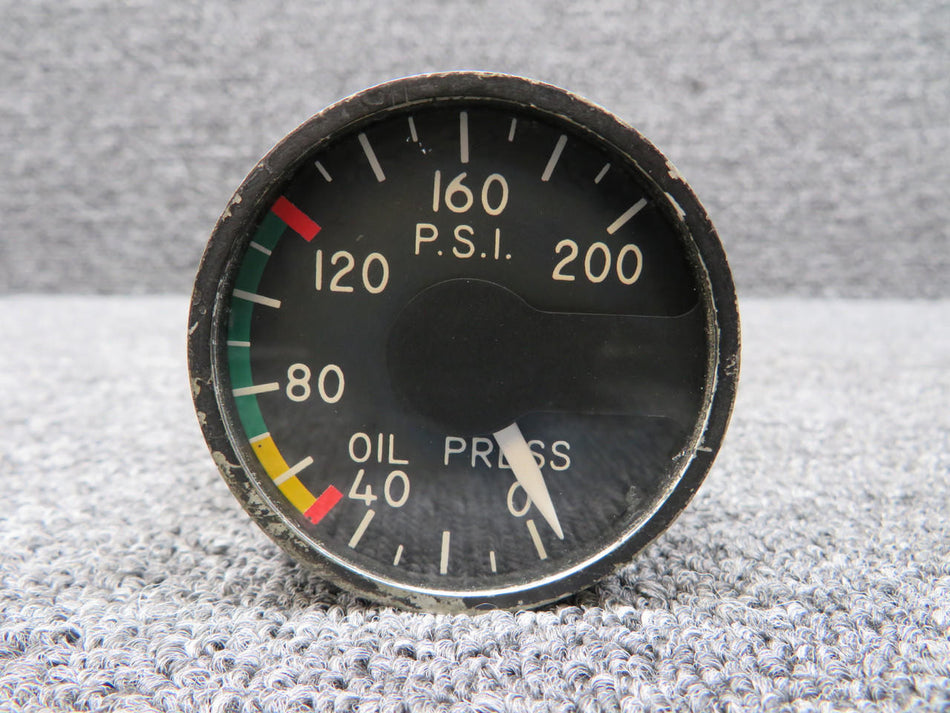 Edison 217-06251 (Alt: 27-66008-1) Edison Oil Pressure Indicator (Worn Paint) (26V)