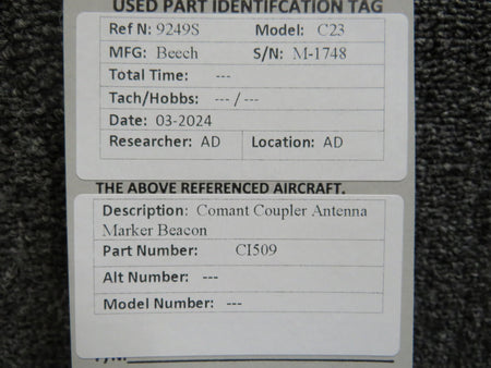 Comant Industries CI-509 Comant Coupler Antenna Marker Beacon