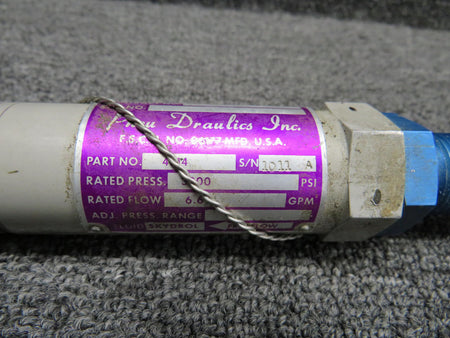 Pneu Draulics 4614 Pneu Draulics Hydraulic Relief Press Bal-Free Reverse Flow Valve with Assy