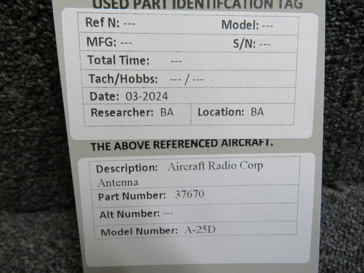 ARC 37670 ARC A-25D Antenna