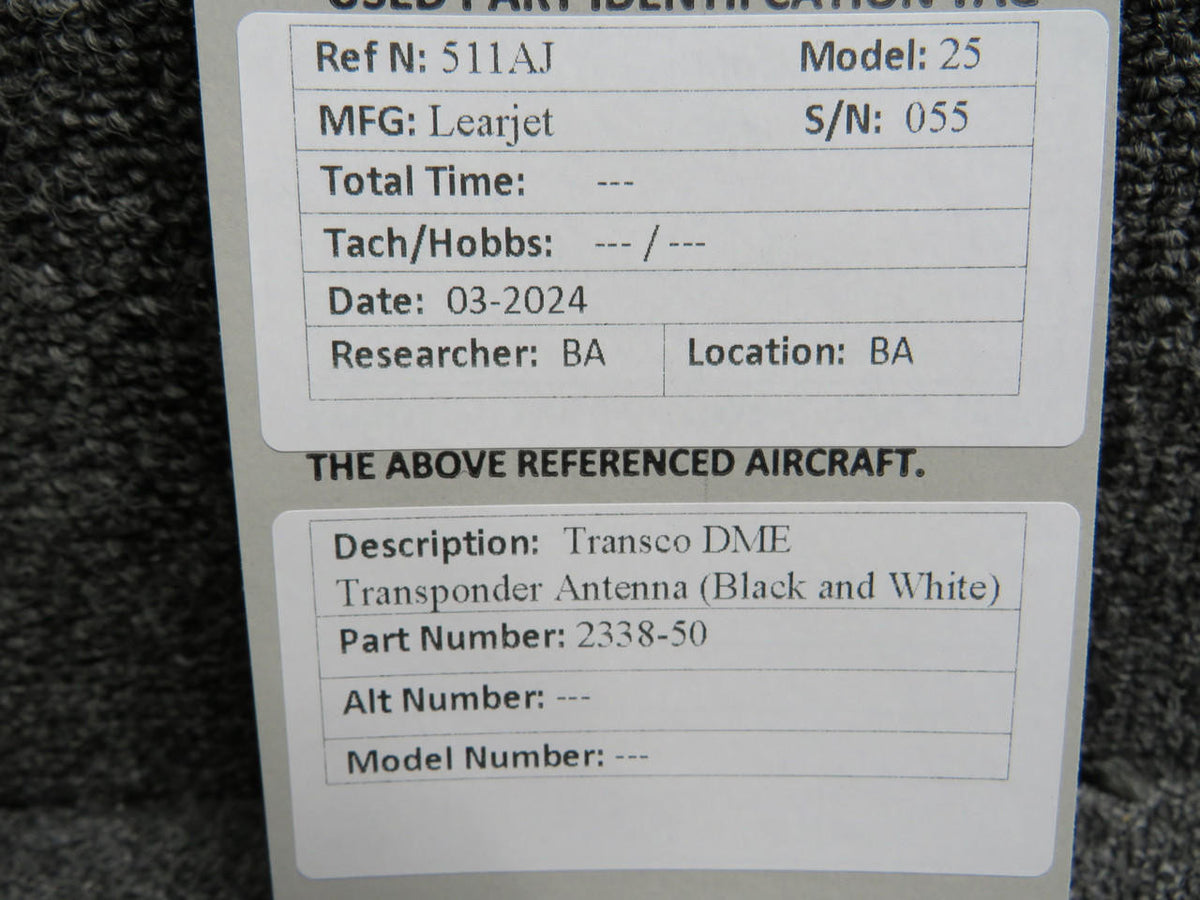 transco 2338-50 Transco DME Transponder Antenna (Black and White)