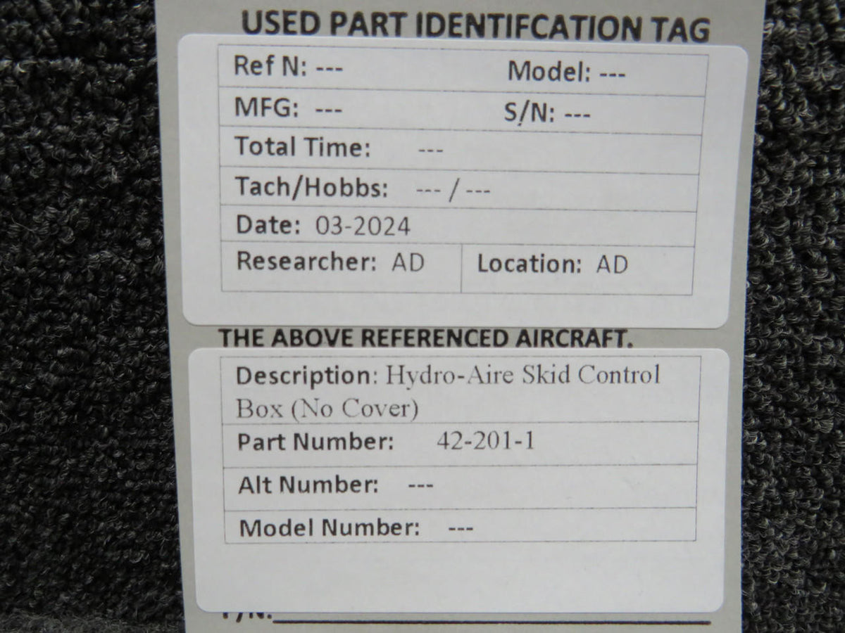 Hydro-Aire 42-201-1 Hydro-Aire Skid Control Box
