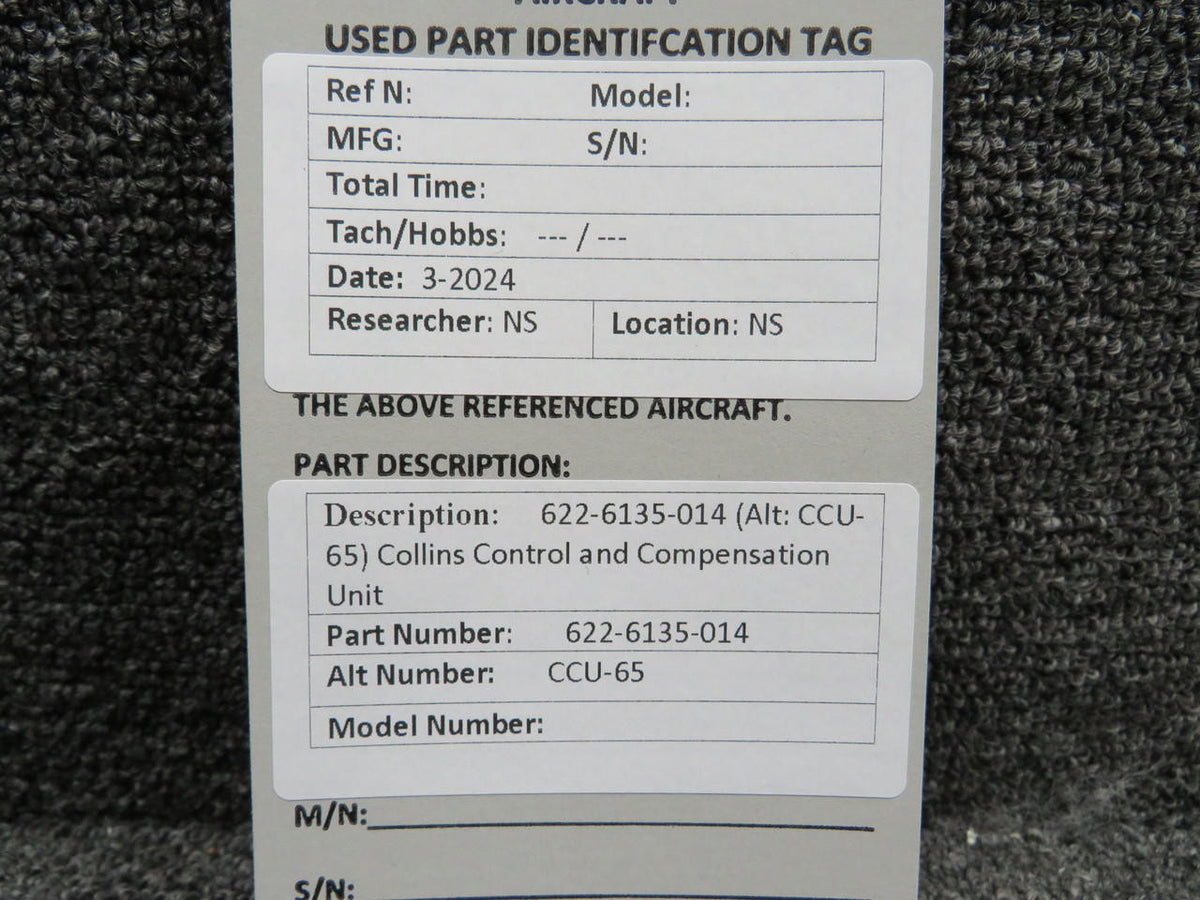 Collins 622-6135-014 Collins CCU-65 Control and Compensation Unit